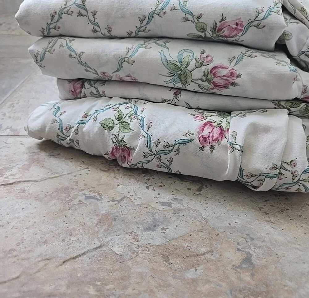 2 Sets Twin Vintage Bedding Lady Pepperell Grandeur Sets